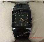 Rado Imitation Watches Sintra Black Ceramic Diamond Markers